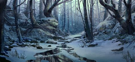 Winter Scene By Tyler Edlin • Rimaginarylandscapes Fantasy Snow