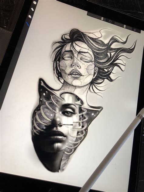 217 968 tykkäystä · 6 326 puhuu tästä · 5 795 oli täällä. Tattoo design abstract girl iPad Pro procreate | Tattoo ...