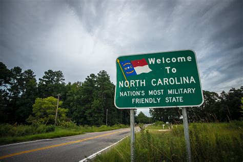 Welcome To North Carolina Sign Stock Photo Download Image Now Camp
