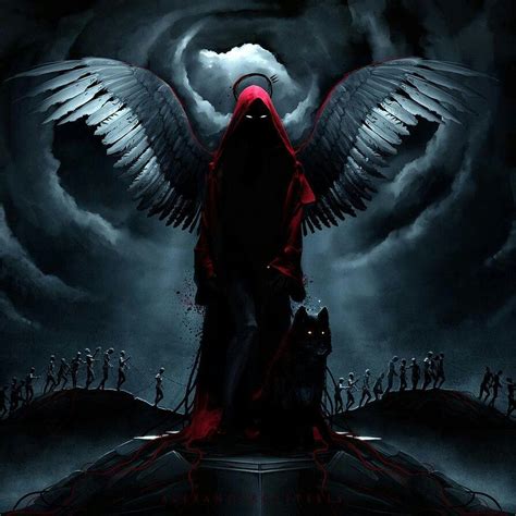 Black And Red Death Reaper Grim Reaper Art Dont Fear The Reaper