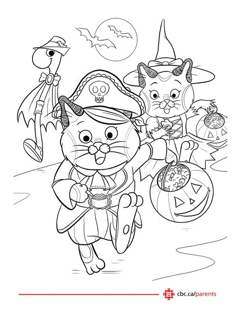 An extensive selection of drawings to print and color so you can make free coloring books for your kids! Printable Halloween Colouring Pages | CBC Parents ...