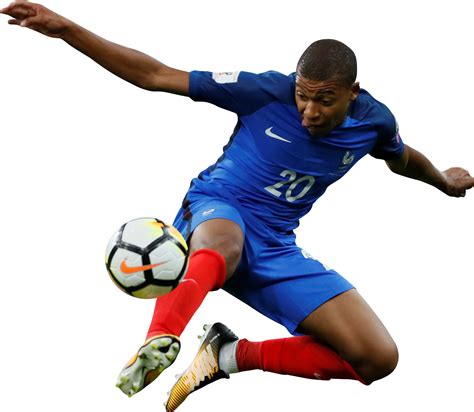 Kylian mbappé is a french footballer who plays football professionally from france. Kylian Mbappé football render - 40891 - FootyRenders