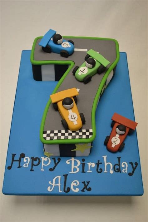 Number 7 Race Track Cake Cake Cake Gallery Cakeology 7th Birthday