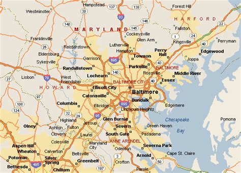 Baltimore To Washington Dc Map Map Of World
