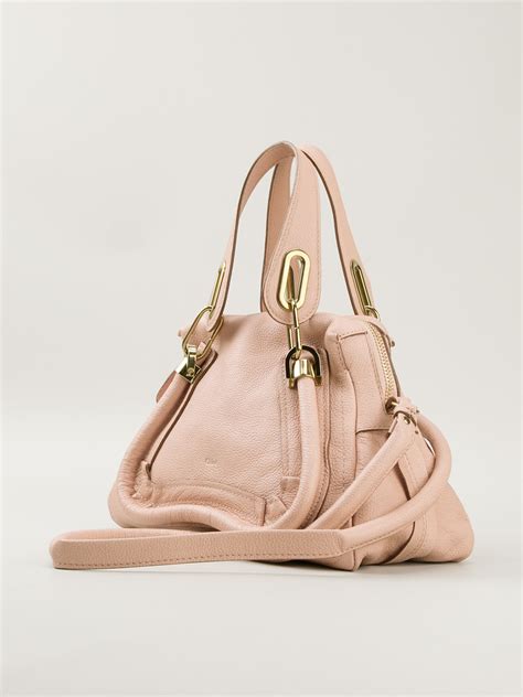 Lyst Chloé Paraty Shoulder Bag In Pink