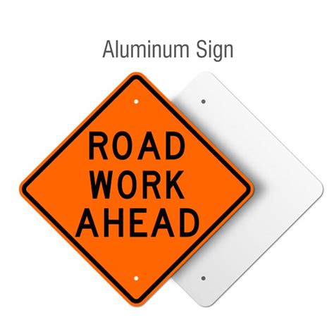 Road Work Ahead Sign X4568 Ahd By