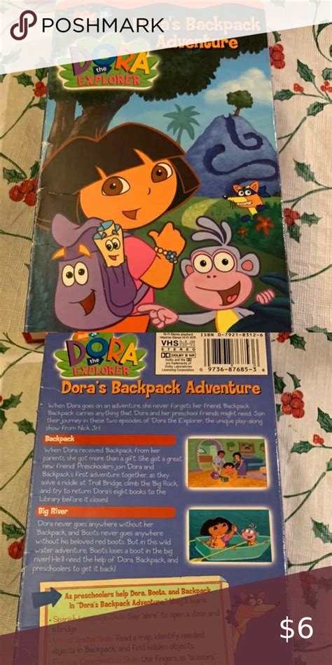 Dora The Explorer Doras Backpack Adventures VHS Dora Backpack Adventure Backpack Dora The