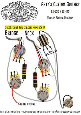 Solo esk 35 wiring diagram semi hollow body guitar kit humbucker soup. ES-335 / ES-330 WIRING HARNESS - Arty's Custom Guitars