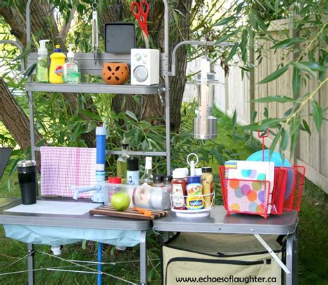 Organizing A Camping Kitchen Echoes Of Laughter Outdoor Camping