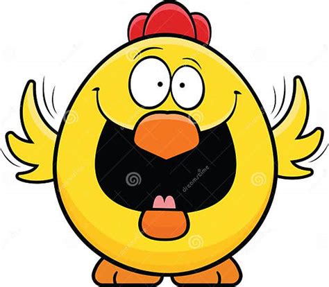 Happy Cartoon Chicken Stock Vector Illustration Of Chicken 40563429