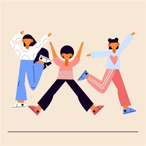 #nationalyouthdaydrawing/how to draw easy national youth day painting. Скачивайте Прыжки людей в день молодежи в плоском дизайне ...