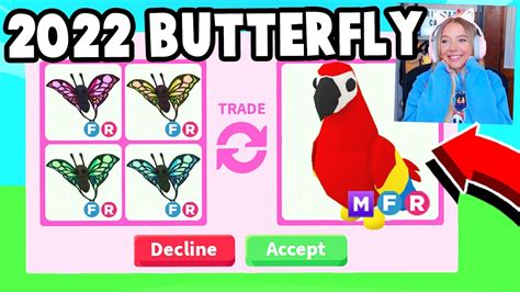 Trading New 2022 Uplift Butterflies In Adopt Me Youtube