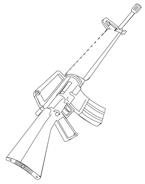 Machine Guns Coloring Pages 🖌 To Print And Color