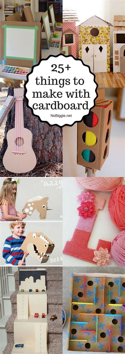 25 Things To Make With Cardboard Cardboard Crafts Kids