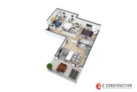 design your floor plan into 3d model using sketchup by dconstruction fiverr