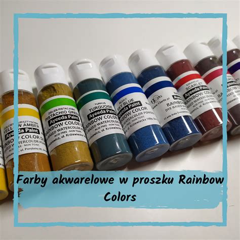 Farby akwarelowe w proszku Rainbow Colors | Blog colors, Rainbow colors, Color