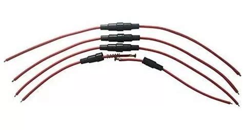 Portafusibles Lattech 5x20mm Con Cable 1015 18 Awg 12 Meses Sin