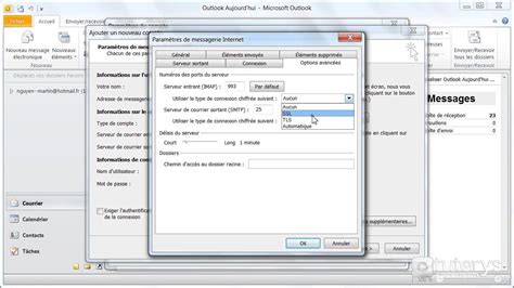 Comment Configurer Un Compte Gmail Avec Accès Imap Avec Outlook 2010