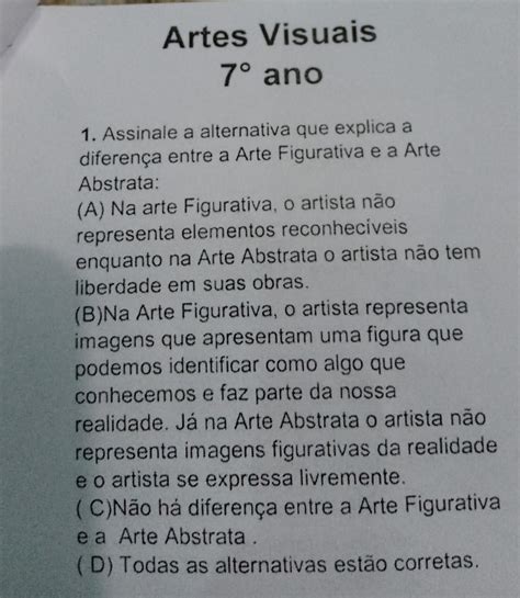 me ajudem aii pfvr diferença entre arte figurativa e a arte abstrata