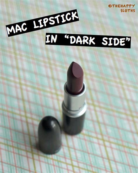 Mac Lipstick In Dark Side Review And Swatch The Happy