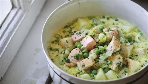 Salmon Smoked Haddock And Pea Chowder Recipe By Rachel Allen