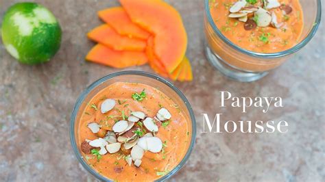 These papaya desserts also feature almond toppings that give them a crunchy taste. papaya dessert - YouTube