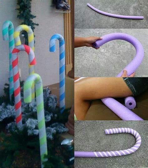 How To Make Giant Foam Candy Canes In 2020 Candy Christmas