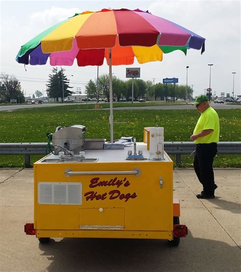 Emilys Hot Dogs 8 Foot Cart Hot Dog Cart