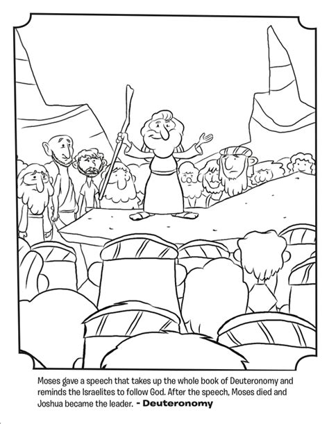Joshua And The Promised Land Coloring Page Coloring Home