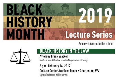 Black History Month 2019 Lecture Series Announced