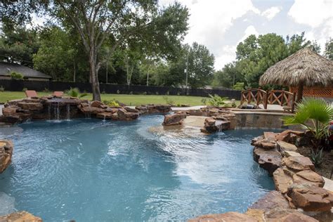 Lazy River Luxury Swimming Pool Design And Construction North Houston