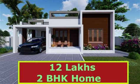 800 Sq Ft 2bhk Fusion Style Single Storey House And Free Plan 12 Lacks
