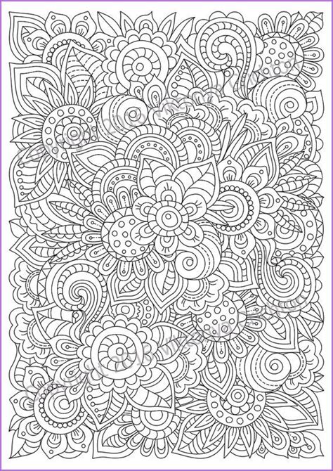 Trace the dashed lines, add circles on the ends. Zentangle flowers coloring page for adults, doodle, Printable, PDF, doodle patterns - Blogx.info ...