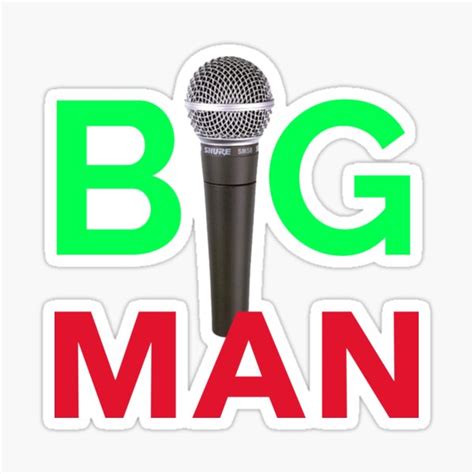 Big Mic Man Sticker By Grimeanddrill Redbubble