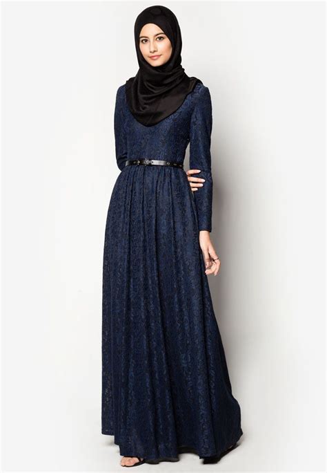 Lace Fit And Flare Dress Fashion Womens Fashion Dresses Hijab Fashion