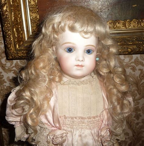 Glorious Small Size Antique Extended Length Mohair Doll Wig Doll Wigs Antique Porcelain Dolls