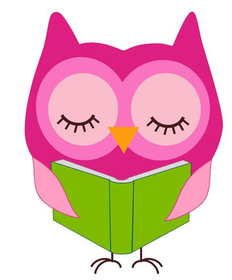 Best Owl Reading Clipart 21049 Buhos Animados