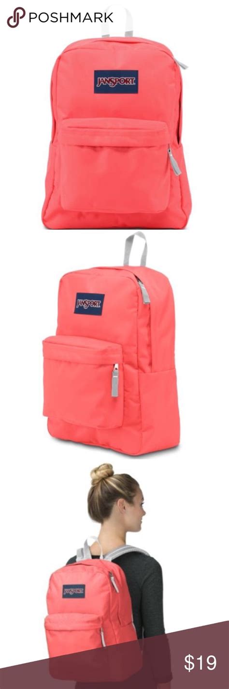 Jansport Superbreak Coral Peaches Backpack Backpack Brands Sparkle