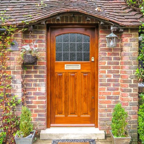 Stained 1930s Front Door And Frame Cotswood Doors