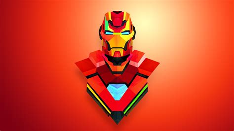 abstract iron man red justin maller wallpapers hd