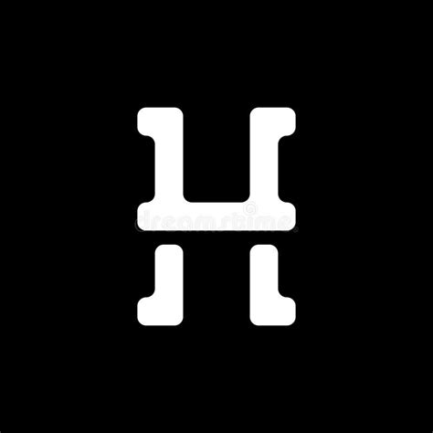 Modern Monogram Letter H Logo Design Stock Vector Illustration Of