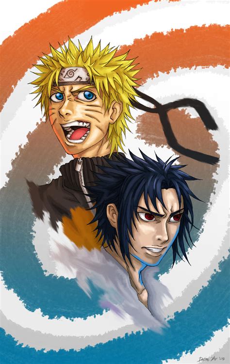 Rivals Naruto And Sasuke By Chanbarariot On Deviantart