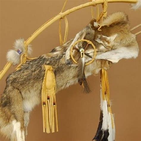 native american handmade navajo coyote fur quiver bow arrow set curtis bitsui