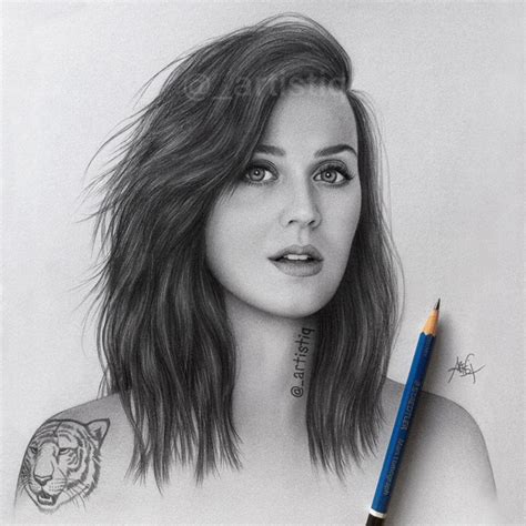 Katy Perry By Artistiq Me On Deviantart Portrait Sketches Pencil