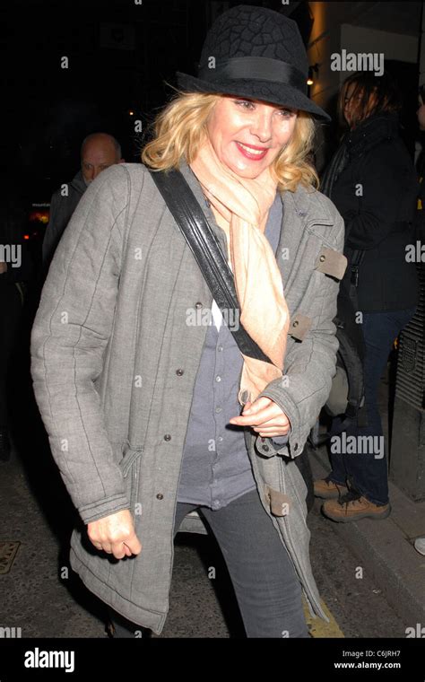 Kim Cattrall Seen Leaving The Vaudeville Theatre After Her Performance In The West End