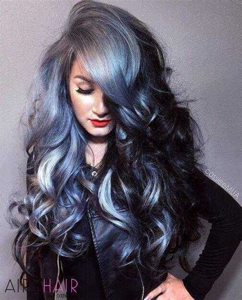 30 Best Black And Grey Ombré Hair Extension Color Ideas 2024 Black