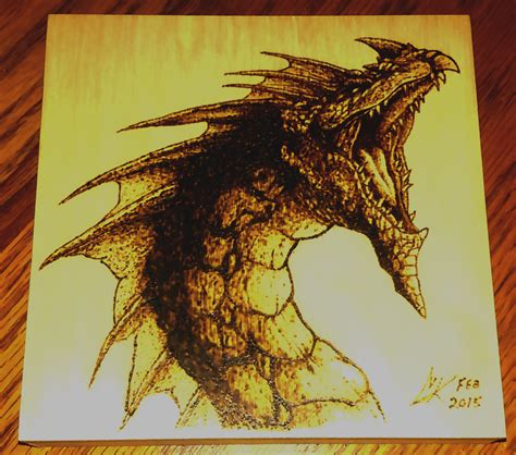 Pathfinder White Dragon Pyrography By Chris Katt Writing Dragons