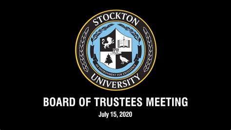 Board Of Trustees Meeting July 2020 Youtube