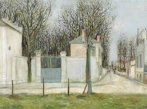 Maurice Utrillo 1883 1955 Lentrée Du Château De Cernay Rue Magendie