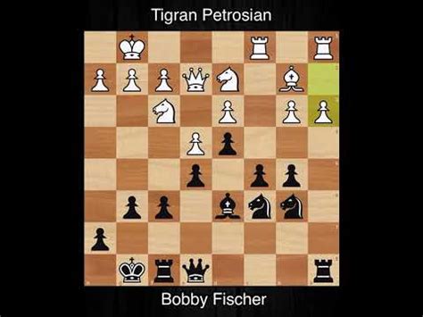Tigran Petrosian Vs Bobby Fischer Candidates Final 1971 Chess